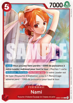Carte One Piece Nami EB03-006 R