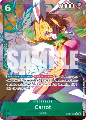 Carte One Piece Carrot EB03-013 R ALT ART