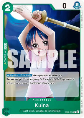 Carte One Piece Kuina EB03-014 C