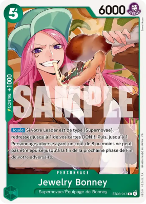 Carte One Piece Jewelry Bonney EB03-017 R