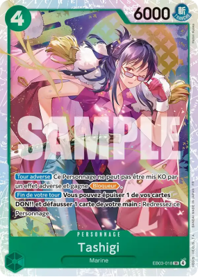 Carte One Piece Tashigi EB03-018 SR