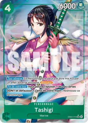 Carte One Piece Tashigi EB03-018 SR ALT ART
