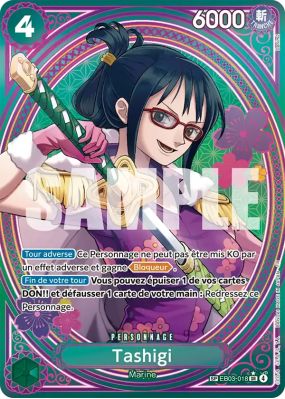 Carte One Piece Tashigi EB03-018 SP CARD