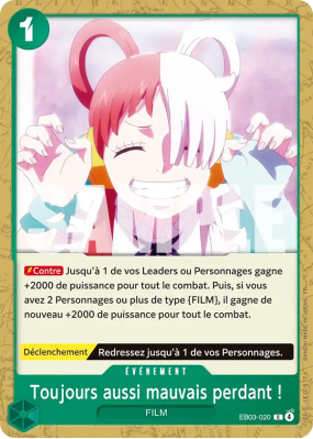Carte One Piece Toujours aussi mauvais perdant ! EB03-020 C