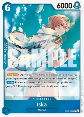 Carte One Piece Iska EB03-022 R
