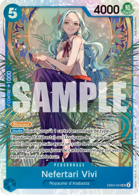 Carte One Piece Nefertari Vivi EB03-024 SR