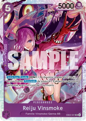 Carte One Piece Reiju Vinsmoke EB03-031 SR