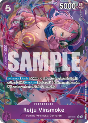 Carte One Piece Reiju Vinsmoke EB03-031 SR ALT ART