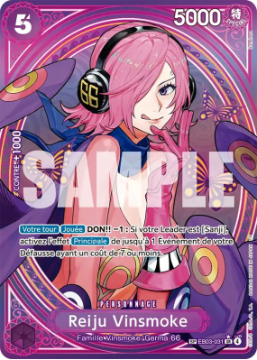 Carte One Piece Reiju Vinsmoke EB03-031 SP CARD