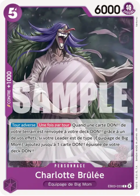 Carte One Piece Charlotte Brûlée EB03-033 C