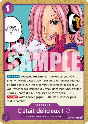 Carte One Piece C'était délicieux ! ♡ EB03-038 C