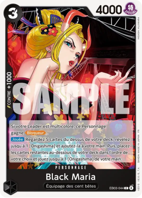 Carte One Piece Black Maria EB03-044 C