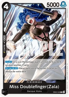 Carte One Piece Miss Doublefinger(Zala) EB03-046 C