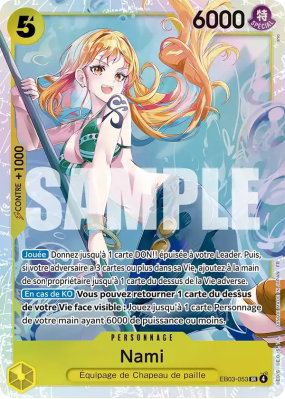 Carte One Piece Nami EB03-053 SR
