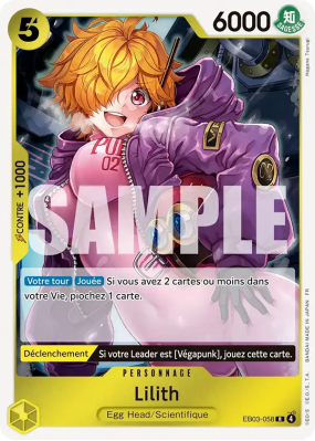 Carte One Piece Lilith EB03-058 R
