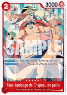 Carte One Piece Faux équipage de Chapeau de paille EB02-005 C