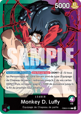 Carte One Piece Monkey D. Luffy EB02-010 L