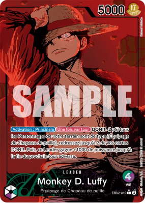 Carte One Piece Monkey D. Luffy EB02-010 L ALT ART