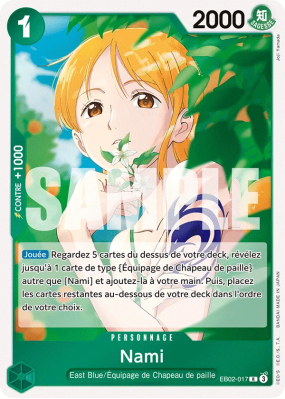 Carte One Piece Nami EB02-017 R