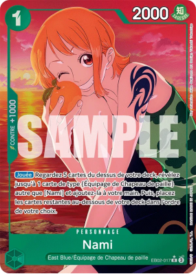 Carte One Piece Nami EB02-017 R ALT ART