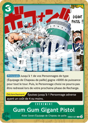 Carte One Piece Gum Gum Gigant Pistol EB02-021 C