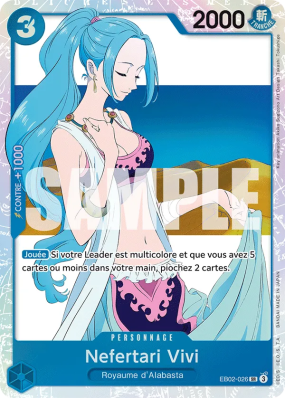 Carte One Piece Nefertari Vivi EB02-026 SR