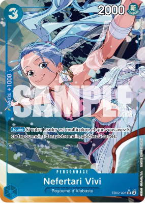 Carte One Piece Nefertari Vivi EB02-026 SR ALT ART