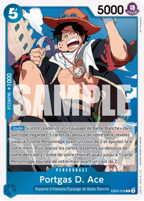 Carte One Piece Portgas D. Ace EB02-028 R