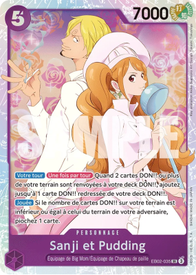 Carte One Piece Sanji et Pudding EB02-035 SR