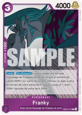 Carte One Piece Franky EB02-037 R