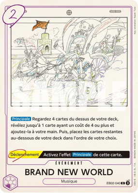 Carte One Piece BRAND NEW WORLD EB02-040 R