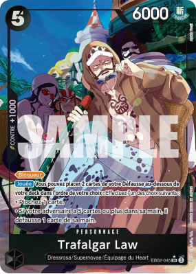 Carte One Piece Trafalgar Law EB02-045 SR ALT ART
