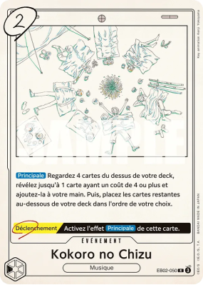 Carte One Piece Kokoro no Chizu EB02-050 R