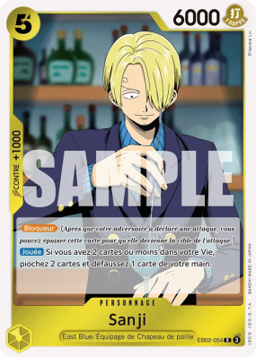 Carte One Piece Sanji EB02-054 R