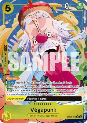 Carte One Piece Végapunk EB02-056 SR ALT ART