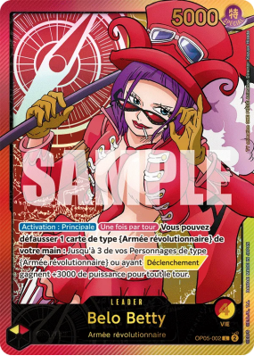 Carte One Piece Belo Betty OP05-002 L ALT ART