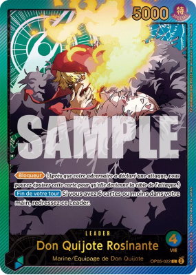 Carte One Piece Don Quijote Rosinante OP05-022 L ALT ART