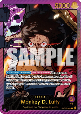 Carte One Piece Monkey D. Luffy OP05-060 L ALT ART