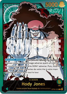 Carte One Piece Hody Jones OP06-020 L ALT ART