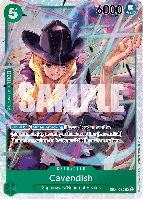 Carte One Piece Cavendish EB01-012 SR