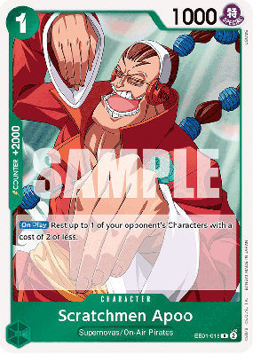 Carte One Piece Scratchmen Apoo EB01-015 R