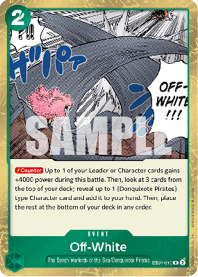 Carte One Piece Off-White EB01-019 R