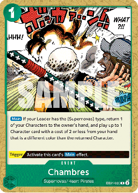 Carte One Piece Chambres EB01-020 C