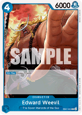 Carte One Piece Edward Weevil EB01-023 R