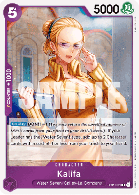 Carte One Piece Kalifa EB01-031 R