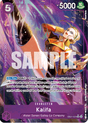 Carte One Piece Kalifa EB01-031 R ALT ART