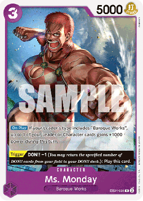 Carte One Piece Ms Monday EB01-035 C