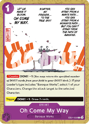 Carte One Piece Oh Come My Way EB01-038 C