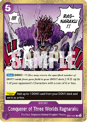 Carte One Piece Conquerer of Three Worlds Ragnaraku EB01-039 R