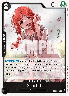 Carte One Piece Scarlet EB01-042 R